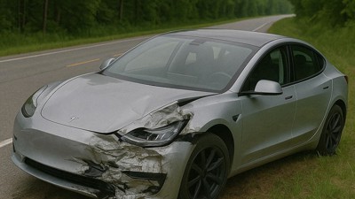 Sortie de route pour Tesla • Qant, M. de R. avec GPT-4o