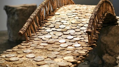 Un pont pour les stablecoins • Qant, M. de R. avec Midjourney