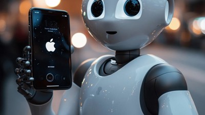 Apple Intelligence fait son entrée • Qant, M. de R. avec Midjourney