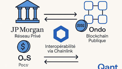 “Interconnecter JP Morgan à une blockchain publique” • Une infographie de Qant avec GPT-4o