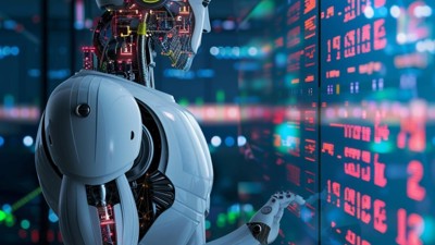 “L’IA pour optimiser les processus financiers” (Qant, M. de R. avec Midjourney)