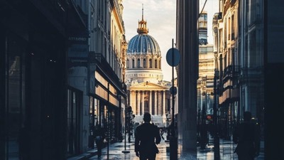 "L'IA dans les rapports financiers" (Qant, M. de R. avec Midjourney)