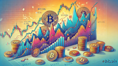 Le futur du cours du bitcoin • Qant, M. de R. avec Dall-e