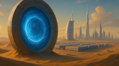 Stargate dans le golf. • Qant, M. de R. avec GPT-4o