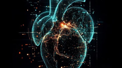 L’IA pour prévenir les risques cardiaques • Qant, M. de R. avec Midjourney