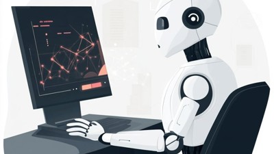 L'IA pour améliorer la productivité • Qant, M. de R. avec Midjourney