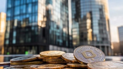 "La Slovénie s'endette sur la blockchain" (Qant, M. de R. avec Midjourney)