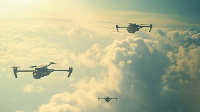 Détecter les drones avec l'IA • Qant, M. de R. avec Midjourney