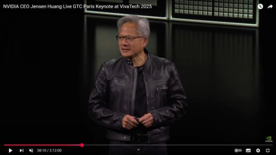 La keynote de Jensen Huang, CEO de Nvidia, lors de la première journée de Vivatech hier