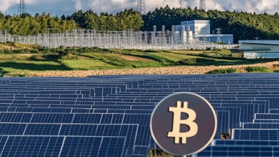"Du Bitcoin vert au Japon" (Qant, M. de R. avec Midjourney)