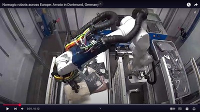 Le robot Arvato de Nomagic en action à Dortmund, en Allemagne • Source : Nomagic