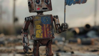 “Le retard technologique de l’Europe” (Qant, M. de R. avec Midjourney)